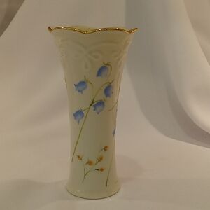 Lenox Vase Small Blue Flowers